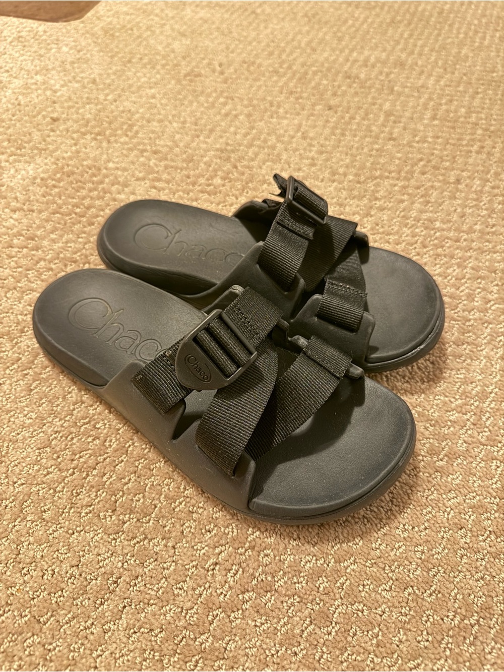 Black Chaco Slides